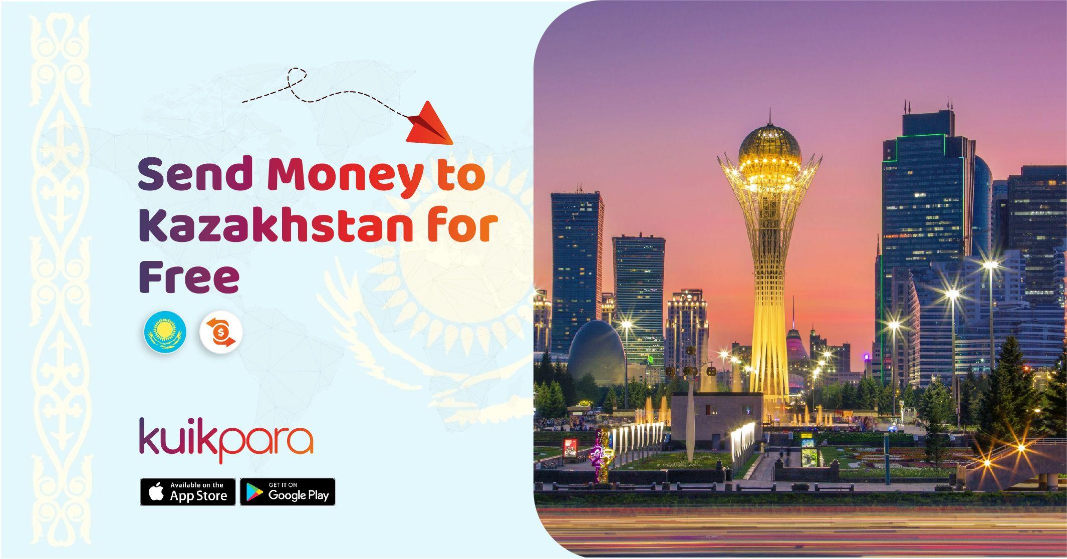 Send money to Kazakhstan quickly, securely, and for free with kuikpara.